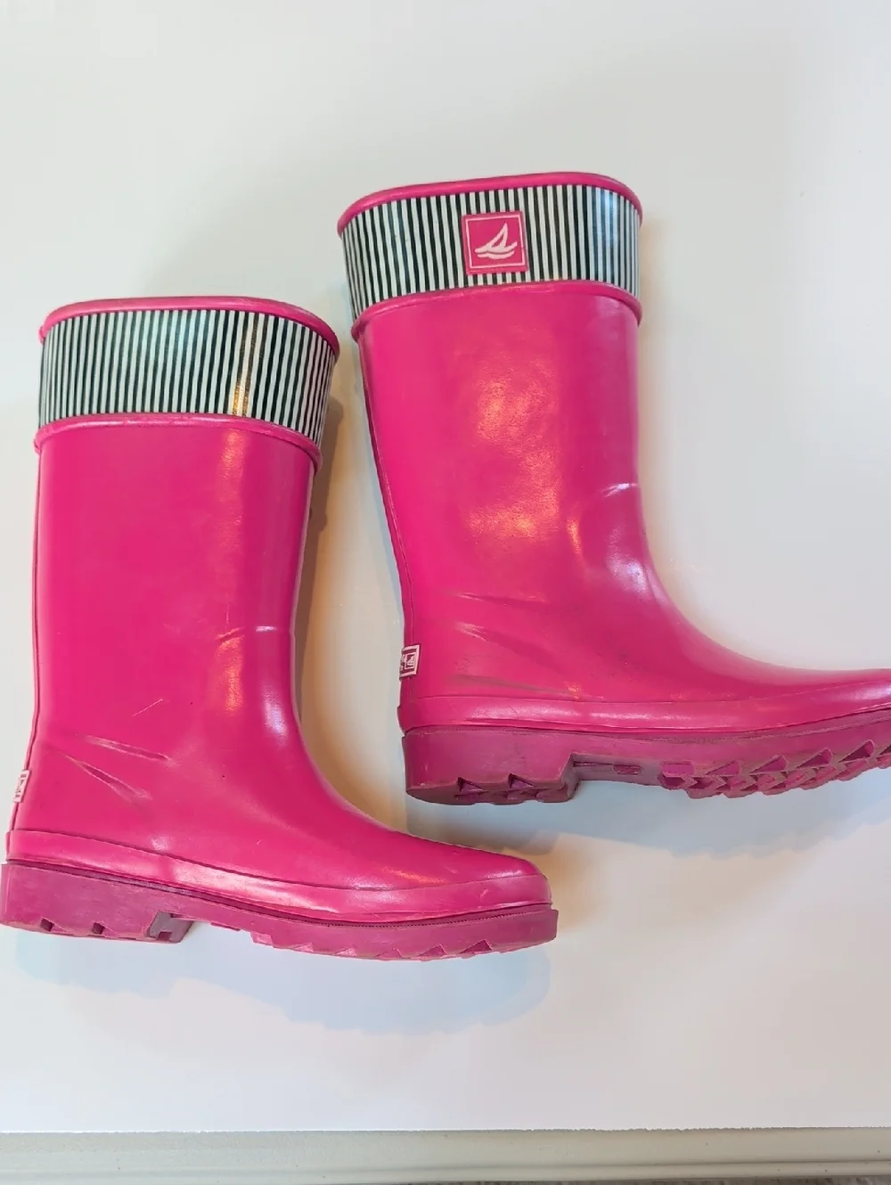 Sperry, Pink Rain Boots Sz 2